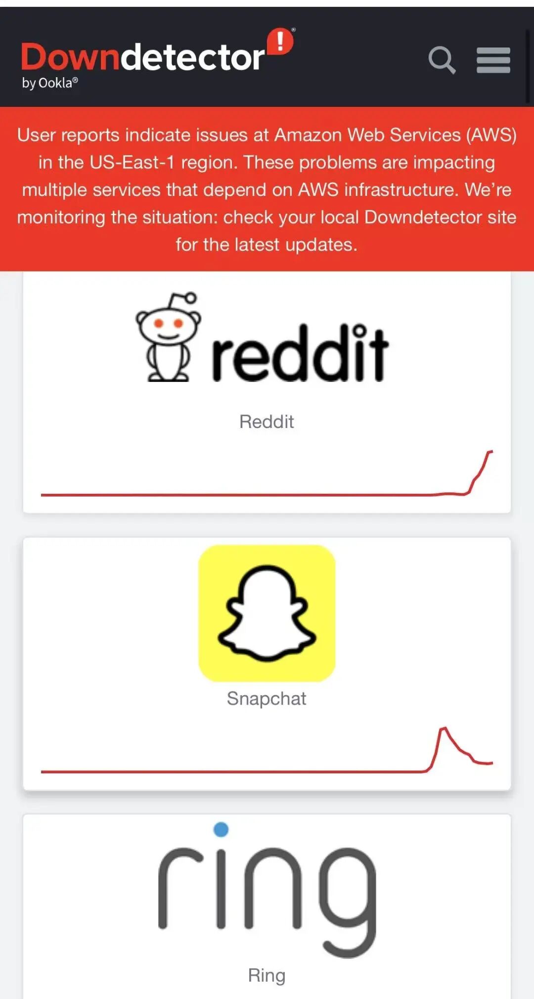 多邻国崩了”冲上热搜，“罪魁祸首”系亚马逊AWS服务突发故障——_国际金融报社