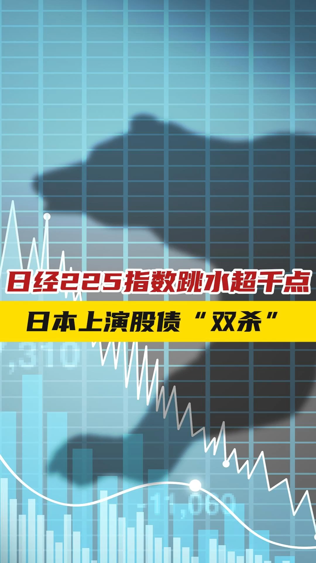 日经225指数跳水超千点，日本上演股债“双杀”——_国际金融报社